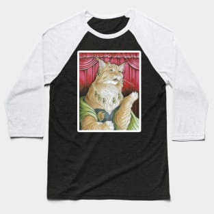 The Cat Singer - White Outlined Version Baseball T-Shirt